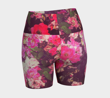 Night Roses Yoga Shorts