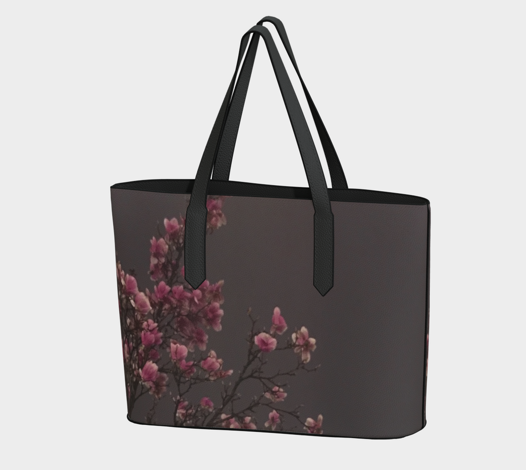 Spring Vegan Leather Tote