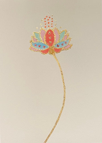 Lotus II Watercolor Card