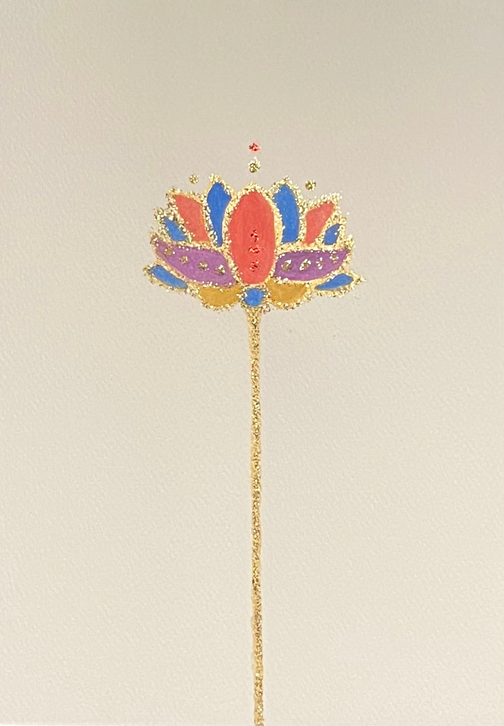 Lotus Watercolor Card