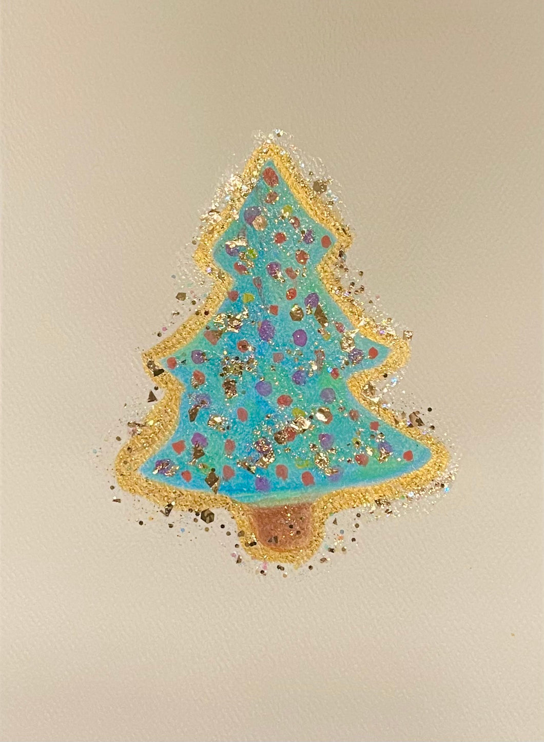 Christmas Tree Watercolor Card II