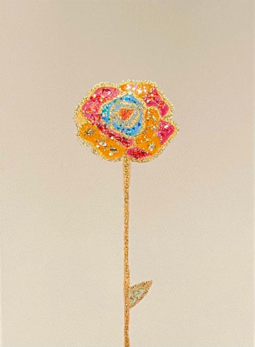 Rose Watercolor Card