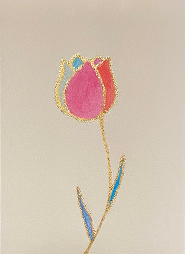 Tulip Watercolor Card