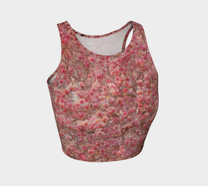 Magnolias athletic crop top