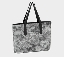 Roses en Noir et Blanc Vegan Leather Tote