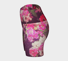 Night Roses Yoga Shorts