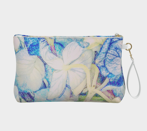 Flower Mosaic Vegan Leather Makeup Bag