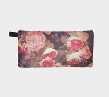 floral pencil case, pencil case with roses