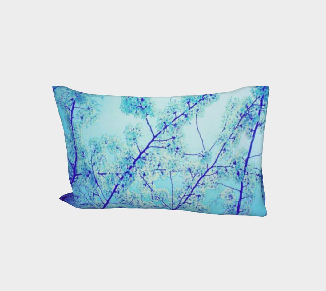 Blue Spring Bed Pillow Sleeve