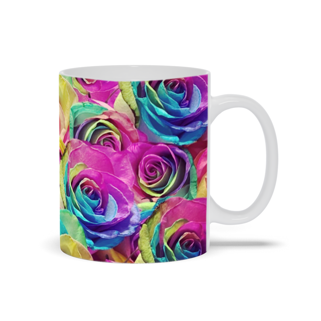 Rainbow Flowers Mug