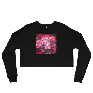Night Roses Crop Sweatshirt