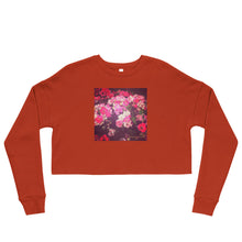 Night Roses Crop Sweatshirt