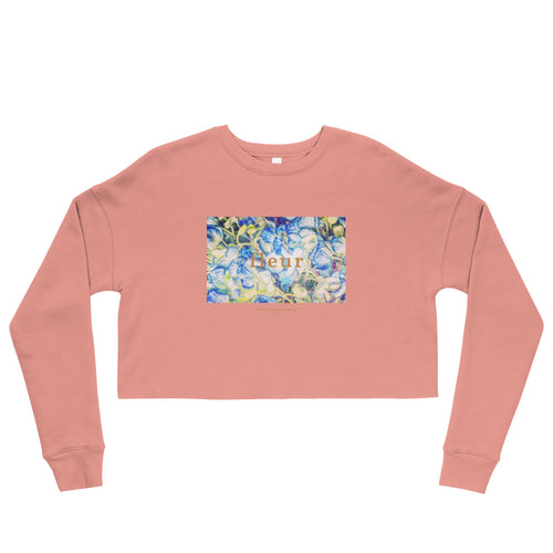 Flower Mosaic + Fleur Crop Sweatshirt