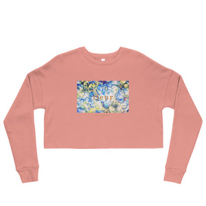 Flower Mosaic + Fleur Crop Sweatshirt